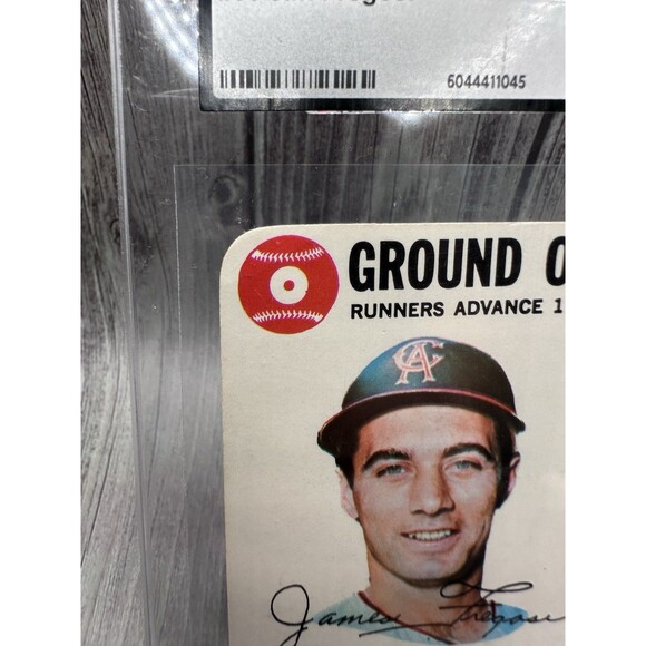 1968 Topps - Game Jim Fregosi #33 California Angels Ground Out CGC Authentic - Picture 4 of 9